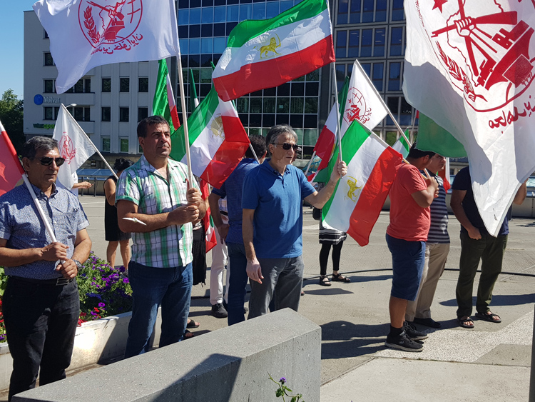 تظاهرات سراسری ایرانیان‌ آزاده علیه توطئه تروریستی رژیم آخوندی علیه مقاومت 
